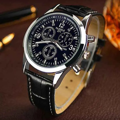 2020 Brand Yazole Watch Blue Glass Surface Quartz Watch Business Fashion Watch Unique Leisure Leather Watches Relogio Masculino
