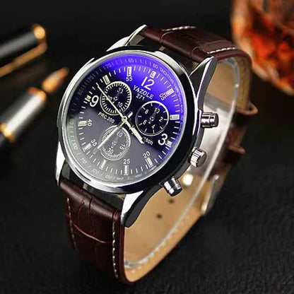 2020 Brand Yazole Watch Blue Glass Surface Quartz Watch Business Fashion Watch Unique Leisure Leather Watches Relogio Masculino