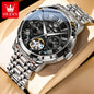 OLEVS Casual Fashion Automatic Mechanical Men Watch Best Selling High Quality Original Stainless Steel Waterproof Watch for Men