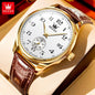 OLEVS Best Selling Original Leather Watches for Men Casual Simple Business Wrist Watch Men Fashion Waterproof Men Quartz Watch