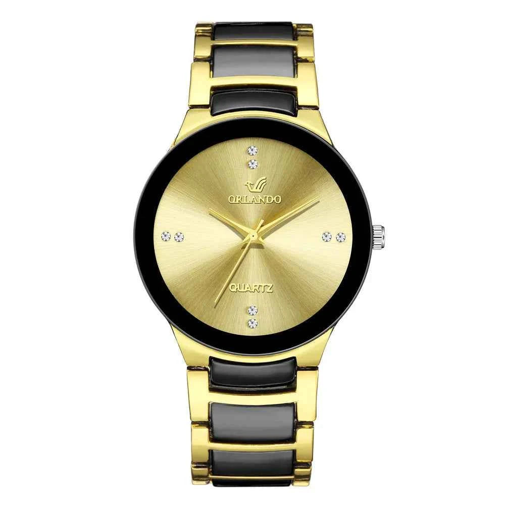 New Classic Fashion Men's Steel Strap Quartz Watch Simple Dial Male Business Style Wristwatch Relogio Masculino