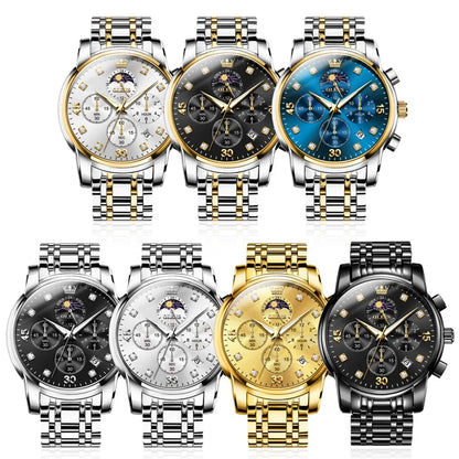 OLEVS Top Brand Luxury Watch for Men High Quality New Original Quartz Multifunction Casual Fashion Business Men's Wrist Watches
