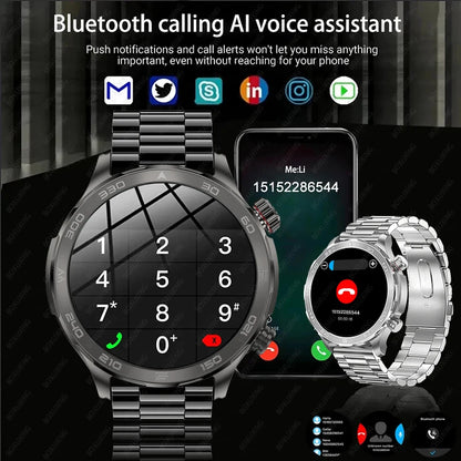 2024 New For Huawei GPS Smart Watch Men Bluetooth Call Sport Waterproof Watches Heart Rate NFC Compass Altituden Smartwatch Man