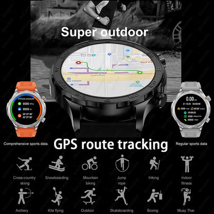 2024 New For Huawei GPS Smart Watch Men Bluetooth Call Sport Waterproof Watches Heart Rate NFC Compass Altituden Smartwatch Man