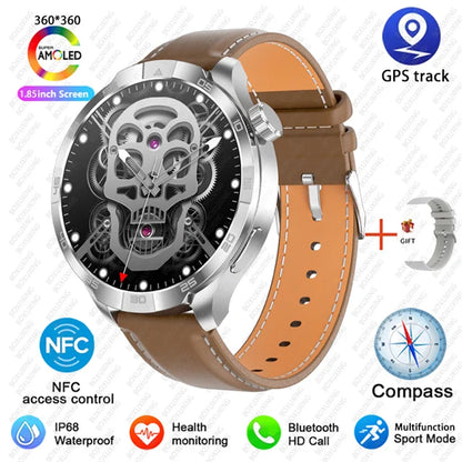 For Huawei New Watch 4 Pro Upgrade 1.85" AMOLED Smart Watch Men GPS Outdoor Sports Watch NFC Health Monitor BT Call Smartwatch