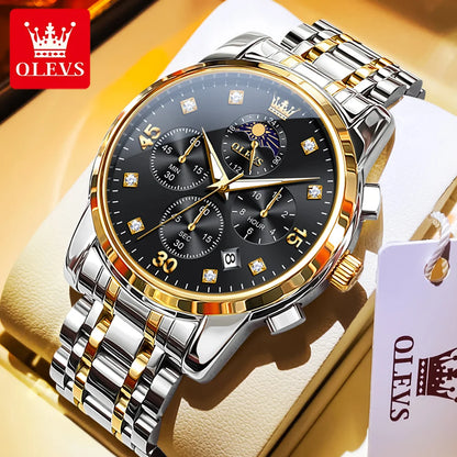 OLEVS Top Brand Luxury Watch for Men High Quality New Original Quartz Multifunction Casual Fashion Business Men's Wrist Watches