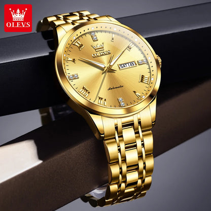 OLEVS Casual Fashion Business Men Watch Best Selling High Quality Original Waterproof Luxury Automatic Mechanical Watch for Men