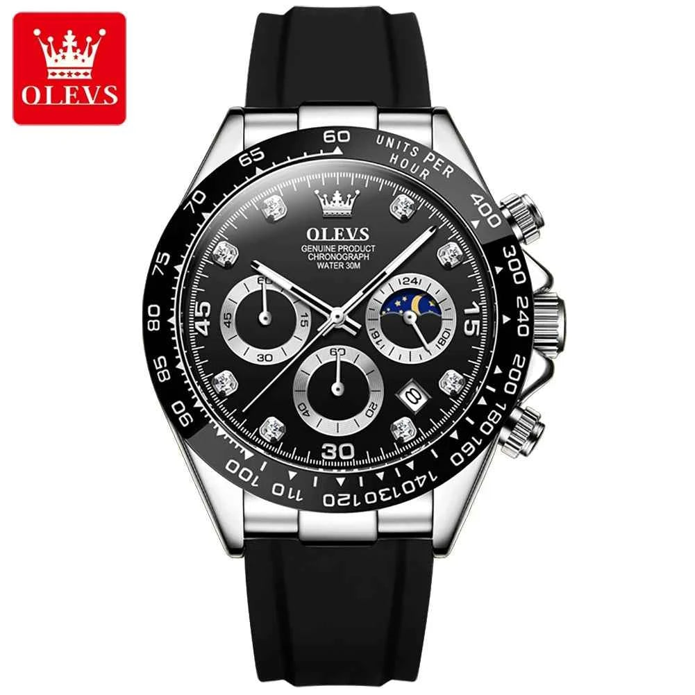 OLEVS Luxury Men's Watches Top Brand Fashion Quartz Wristwatch Sport Chronograph Waterproof Watch For Men Relogios Masculino