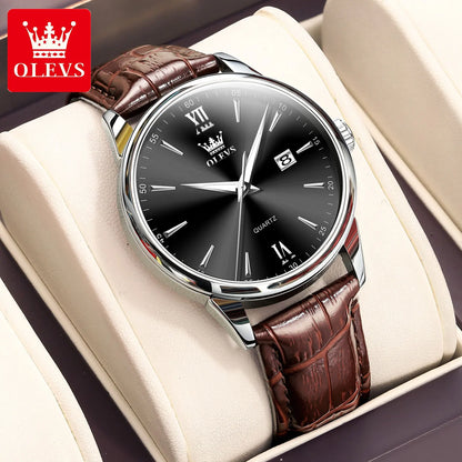 OLEVS High-end Luxury Watches for Men Fashion Original Stainless Steel Men's Watches Top Brand Man Quartz Wristwatch Hand Clock