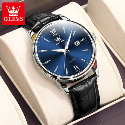 OLEVS High-end Luxury Watches for Men Fashion Original Stainless Steel Men's Watches Top Brand Man Quartz Wristwatch Hand Clock