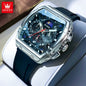 OLEVS Top Brand Fashion Trend New Men Watch Best Selling Original Silicone Strap Multifunction Quartz Luxury Men's Wrist Watches