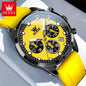 OLEVS High Quality Sports Watch for Men Original High-end Luxury Men's Wrist Watches Waterproof Silicone Strap Male Quartz Watch