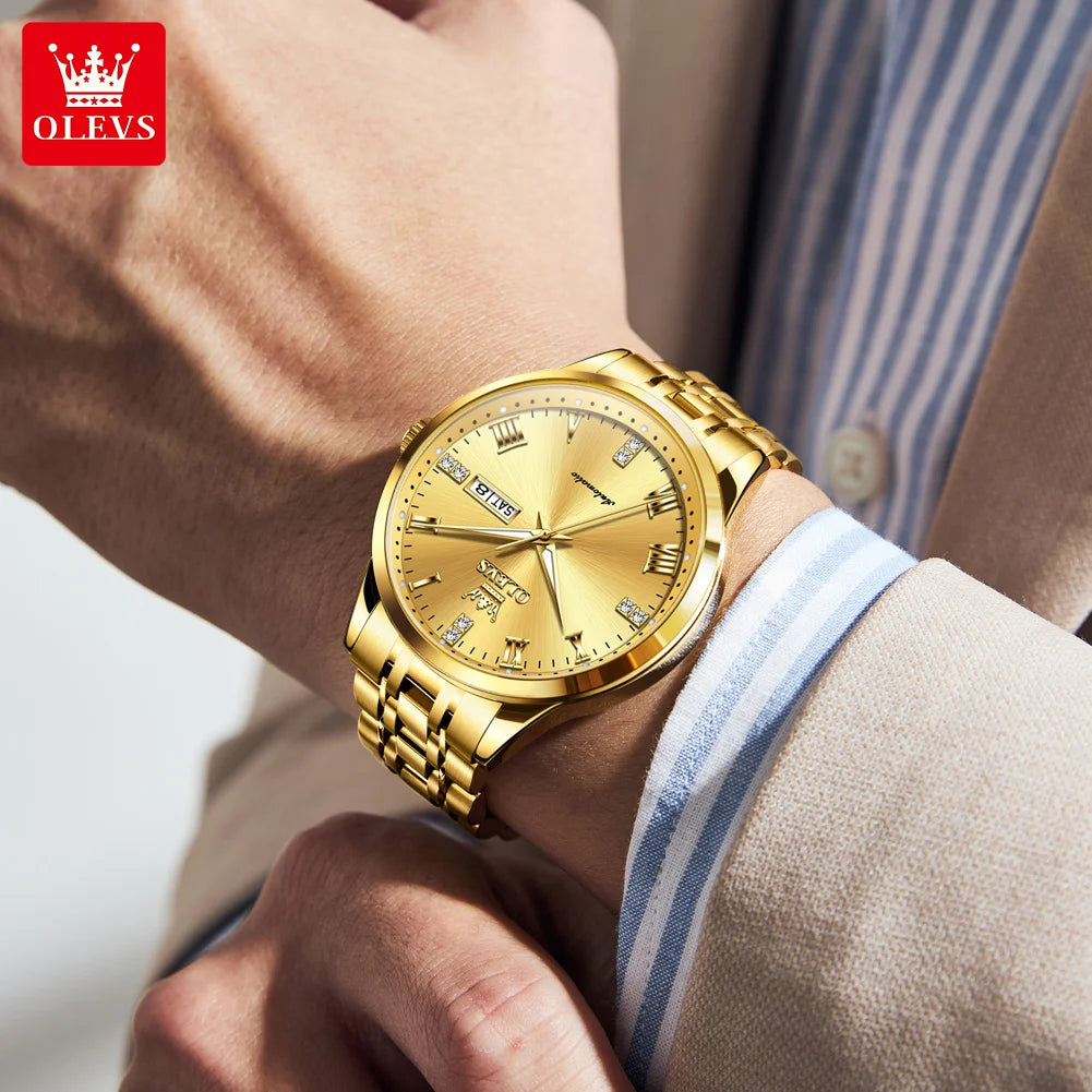 OLEVS Casual Fashion Business Men Watch Best Selling High Quality Original Waterproof Luxury Automatic Mechanical Watch for Men