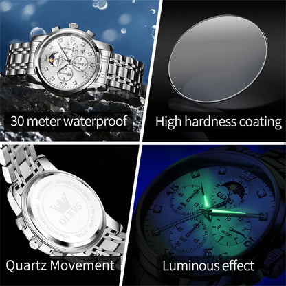 OLEVS Top Brand Luxury Watch for Men High Quality New Original Quartz Multifunction Casual Fashion Business Men's Wrist Watches