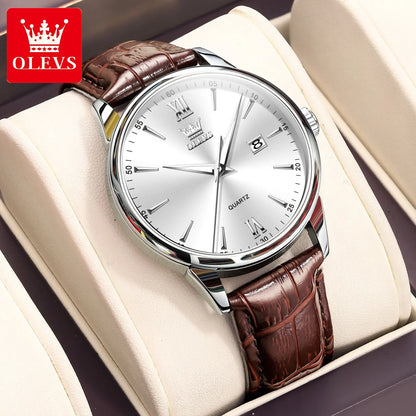 OLEVS High-end Luxury Watches for Men Fashion Original Stainless Steel Men's Watches Top Brand Man Quartz Wristwatch Hand Clock