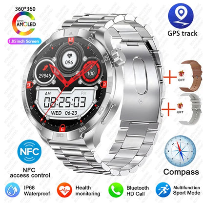 For Huawei New Watch 4 Pro Upgrade 1.85" AMOLED Smart Watch Men GPS Outdoor Sports Watch NFC Health Monitor BT Call Smartwatch