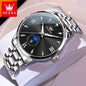 OLEVS Top Brand Fashion Business Men Watch Best Selling High Quality Original Waterproof Stainless Steel Quartz Wrist Watch Men
