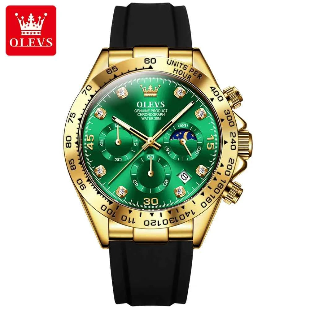 OLEVS Luxury Men's Watches Top Brand Fashion Quartz Wristwatch Sport Chronograph Waterproof Watch For Men Relogios Masculino