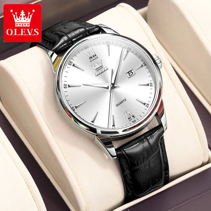 OLEVS High-end Luxury Watches for Men Fashion Original Stainless Steel Men's Watches Top Brand Man Quartz Wristwatch Hand Clock