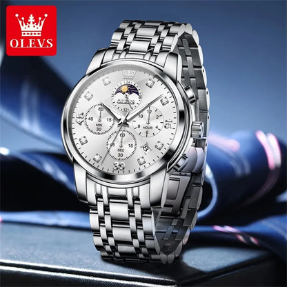 OLEVS Top Brand Luxury Watch for Men High Quality New Original Quartz Multifunction Casual Fashion Business Men's Wrist Watches