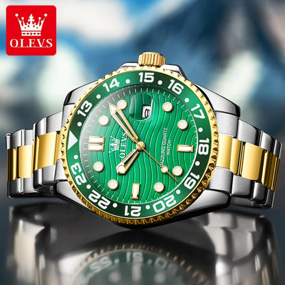 OLEVS High Quality Luxury Watch for Men Best Selling Top Brand Original Waterproof Stainless Steel Quartz Men's Wrist Watches