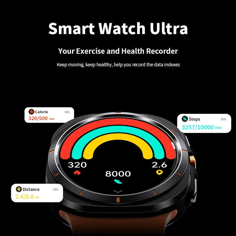 Smart Watch For Samsung Galaxy Watch 7 Ultra New GPS Compass NFC Smartwatch Man Outdoor Sports Bluetooth call Smart Watches Men