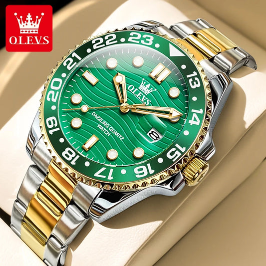 OLEVS High Quality Luxury Watch for Men Best Selling Top Brand Original Waterproof Stainless Steel Quartz Men's Wrist Watches