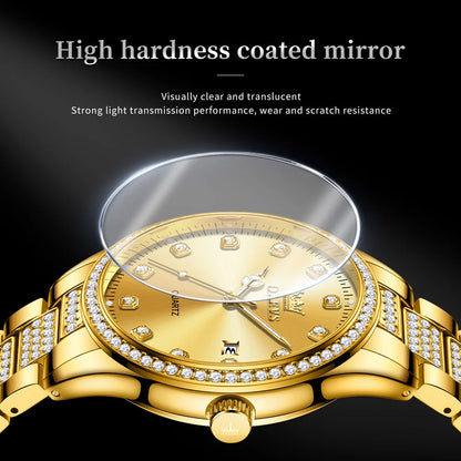 OLEVS Original Fashion Quartz Watch for Men Stainless Steel Waterproof Calendar Luminous High Quality Fashion Wrist Watch Men
