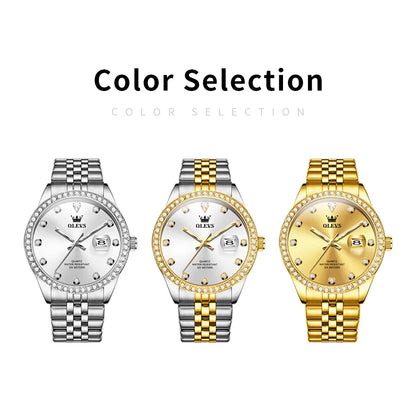 OLEVS Top Brand Luxury Men's Wrist Watches High Quality Casual Fashion Waterproof Calendar Luminous Quartz Original Men Watch