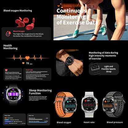 Smart Watch For Samsung Galaxy Watch 7 Ultra New GPS Compass NFC Smartwatch Man Outdoor Sports Bluetooth call Smart Watches Men