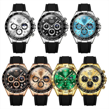 OLEVS Luxury Men's Watches Top Brand Fashion Quartz Wristwatch Sport Chronograph Waterproof Watch For Men Relogios Masculino