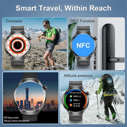 For Huawei Watch 4 Pro Smart Watch Men GPS Sports Tracker NFC  1.53" HD Screen Health Monitor Watches Bluetooth Call SmartWatch