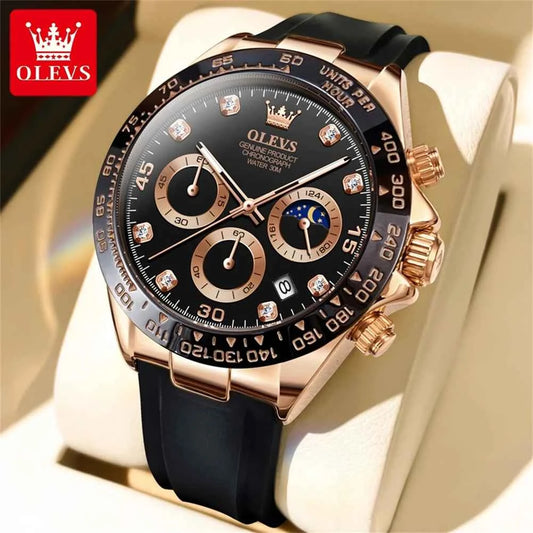 OLEVS Luxury Men's Watches Top Brand Fashion Quartz Wristwatch Sport Chronograph Waterproof Watch For Men Relogios Masculino