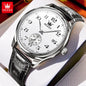 OLEVS Best Selling Original Leather Watches for Men Casual Simple Business Wrist Watch Men Fashion Waterproof Men Quartz Watch