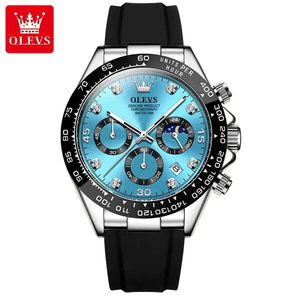 OLEVS Luxury Men's Watches Top Brand Fashion Quartz Wristwatch Sport Chronograph Waterproof Watch For Men Relogios Masculino