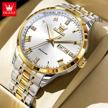 OLEVS Casual Fashion Business Men Watch Best Selling High Quality Original Waterproof Luxury Automatic Mechanical Watch for Men