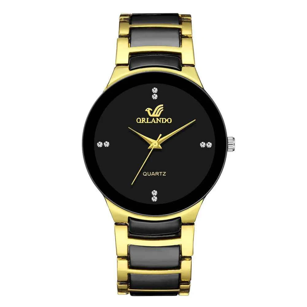 New Classic Fashion Men's Steel Strap Quartz Watch Simple Dial Male Business Style Wristwatch Relogio Masculino
