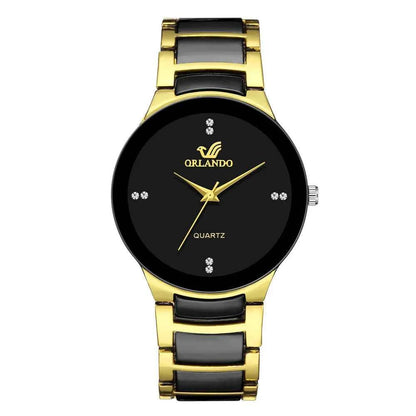 New Classic Fashion Men's Steel Strap Quartz Watch Simple Dial Male Business Style Wristwatch Relogio Masculino