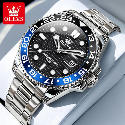 OLEVS High Quality Luxury Watch for Men Best Selling Top Brand Original Waterproof Stainless Steel Quartz Men's Wrist Watches