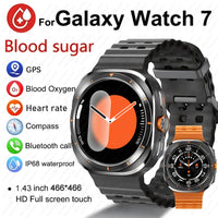 For Samsung Galaxy Watch 7 Ultra New GPS Track Smart Watch Men AMOLED Always Display Clock BT Talk NFC Sport Smartwatches Women