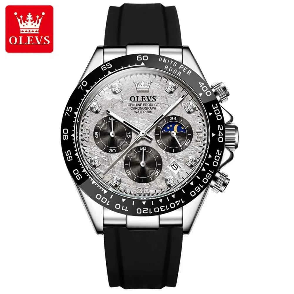 OLEVS Luxury Men's Watches Top Brand Fashion Quartz Wristwatch Sport Chronograph Waterproof Watch For Men Relogios Masculino