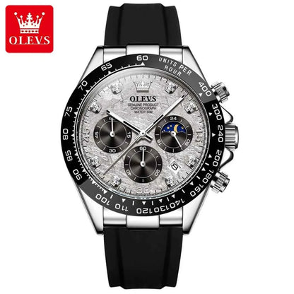 OLEVS Luxury Men's Watches Top Brand Fashion Quartz Wristwatch Sport Chronograph Waterproof Watch For Men Relogios Masculino