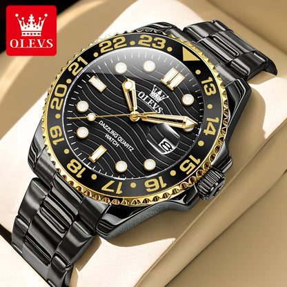 OLEVS High Quality Luxury Watch for Men Best Selling Top Brand Original Waterproof Stainless Steel Quartz Men's Wrist Watches