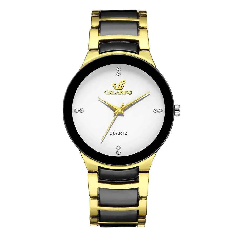 New Classic Fashion Men's Steel Strap Quartz Watch Simple Dial Male Business Style Wristwatch Relogio Masculino