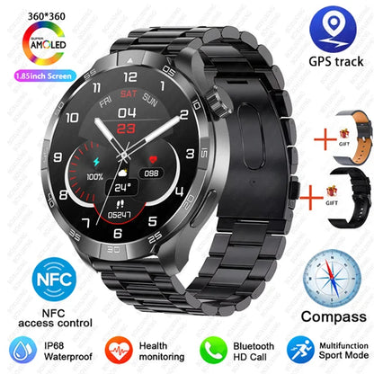 For Huawei New Watch 4 Pro Upgrade 1.85" AMOLED Smart Watch Men GPS Outdoor Sports Watch NFC Health Monitor BT Call Smartwatch