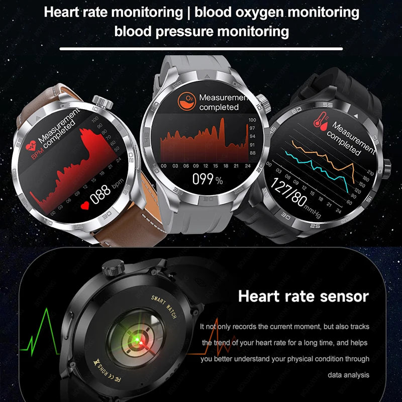 For Huawei New Watch 4 Pro Upgrade 1.85" AMOLED Smart Watch Men GPS Outdoor Sports Watch NFC Health Monitor BT Call Smartwatch