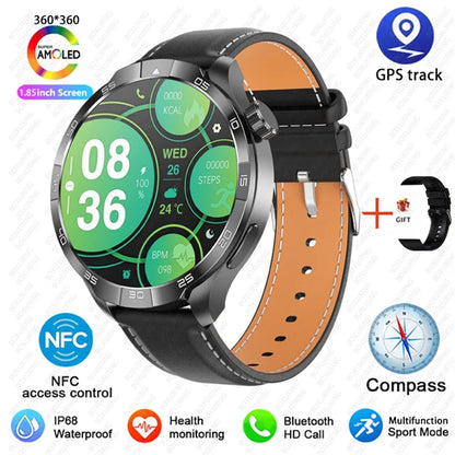 For Huawei New Watch 4 Pro Upgrade 1.85" AMOLED Smart Watch Men GPS Outdoor Sports Watch NFC Health Monitor BT Call Smartwatch