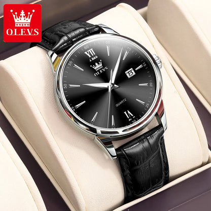 OLEVS High-end Luxury Watches for Men Fashion Original Stainless Steel Men's Watches Top Brand Man Quartz Wristwatch Hand Clock