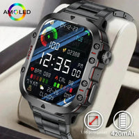2025 New For Xiaomi Military Smart Watch Men IP68 5ATM Outdoor Sports Fitness Tracker Health Monitor 1.96" BT Call Smartwatch