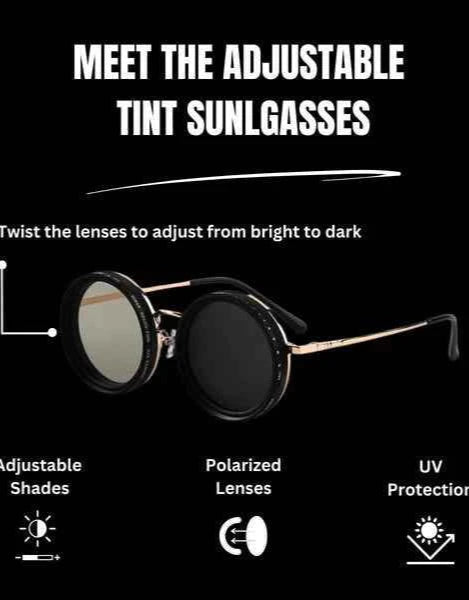 UV400 Adjustable Polarized Sunglasses with Built-In ND Filter – Adaptive Vision in Any Light